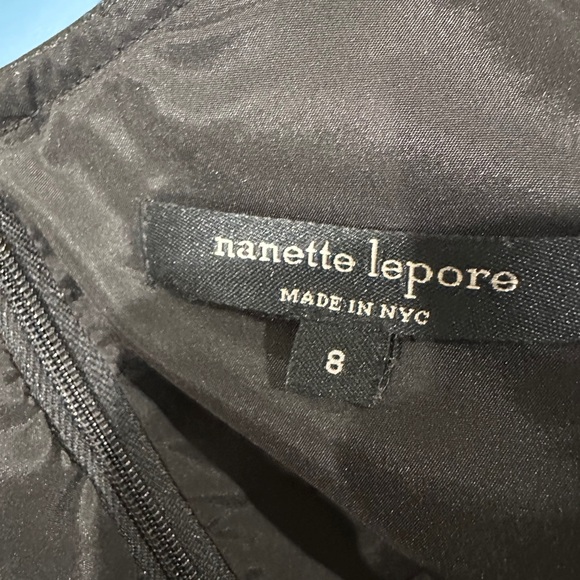 Nanette Lepore Magic Carpet Leather-top dress size 8 mini - Picture 12 of 12